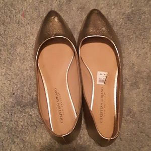 Christian Siriano Shoes - Gold flats Christian Siriano Shoes - Gold flats